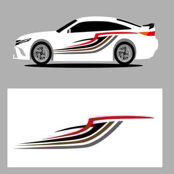 car vector art decal. stripes car decal. sticker car decal