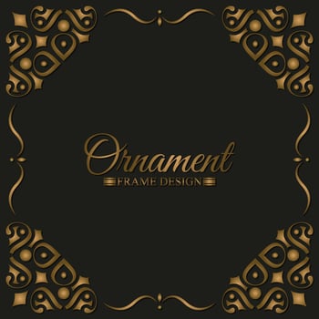 Elegant decorative frame design background vector