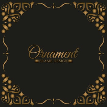 Elegant decorative frame design background vector