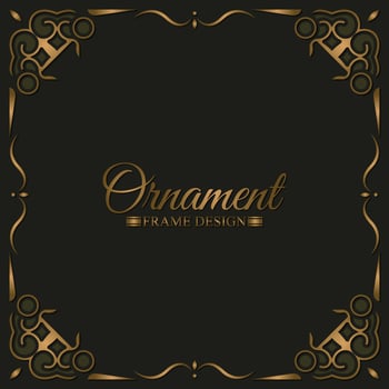 Elegant decorative frame design background vector