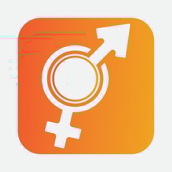 male and female gender logos vector