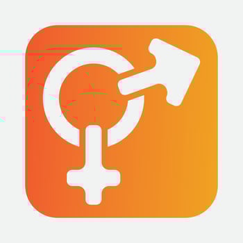 male and female gender logos vector