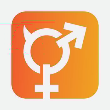 male and female gender logos vector