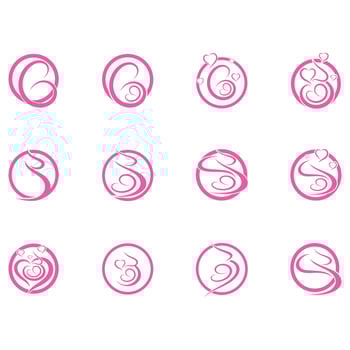 Pregnant template vector icon