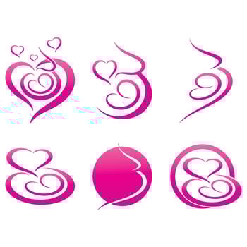 Pregnant template vector icon