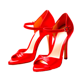 Fashion latin dance shoes salsa shoes tango shoes Bridal  Generative Ai png