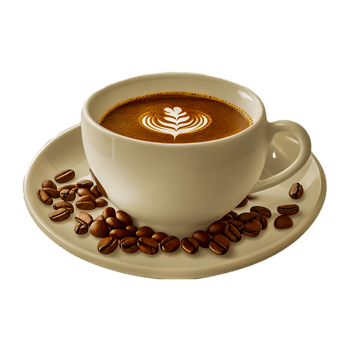 Coffee House - Cafe Coffee Service Cappuccino Coffee Cup  Generative Ai png