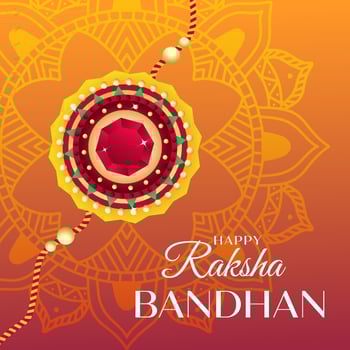 gradient design raksha bandhan illustration concept vector