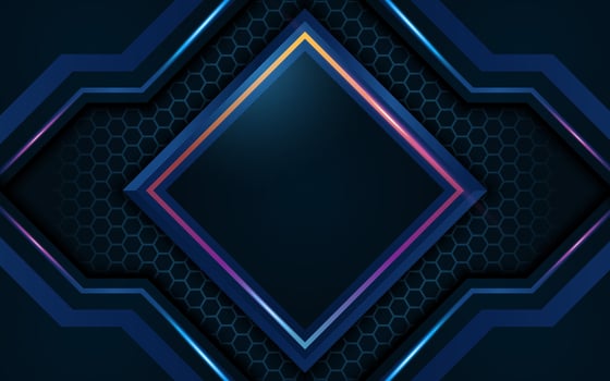 Geometric realistic modern background with pink light vector