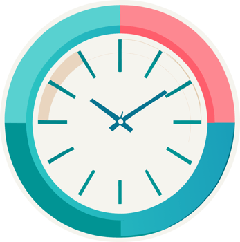 Clock. AI Generated png