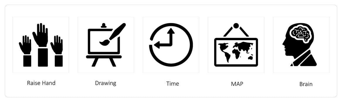 raise hands and drawing vector