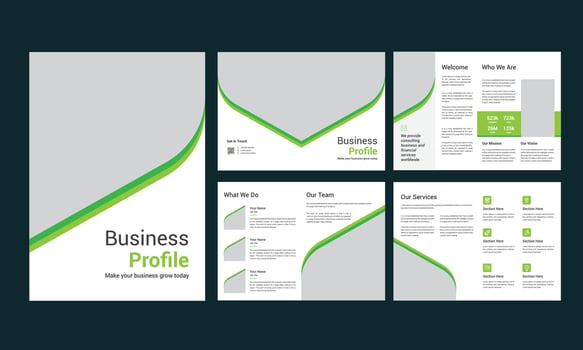 Business Profile Brochure Design vector