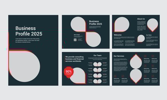 Business Profile Brochure Design vector