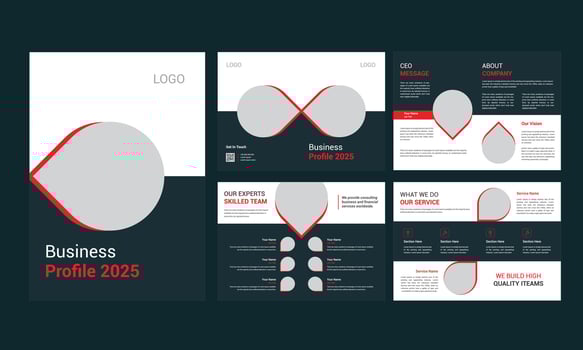 Business Profile Brochure Design vector