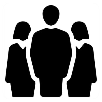 friends and Symbol icon concept vector