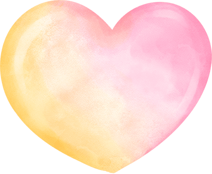 A pastel wireless balloon heart shape watercolor gradient  soft, airy, and dreamy textures. png