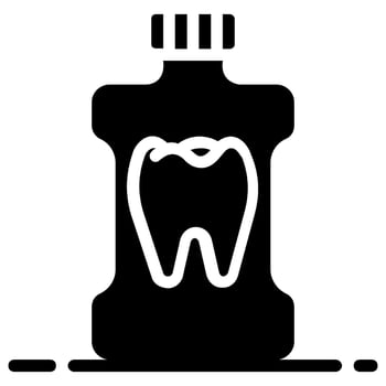 mouthwash vector glyph icon