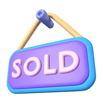 Sold 3D Illustration Icon png