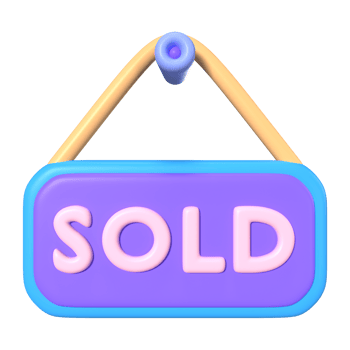 Sold 3D Illustration Icon png