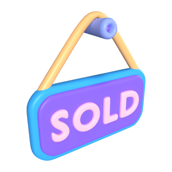Sold 3D Illustration Icon png