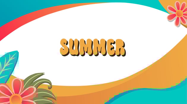 summer background vector copy space