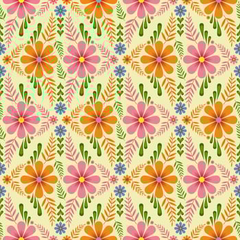floral pattern background design for ceramic tile pattern, vector pattern, cute illustration, tile design, wrap, wallpaper, card, template, print, vector, illustration, cover
