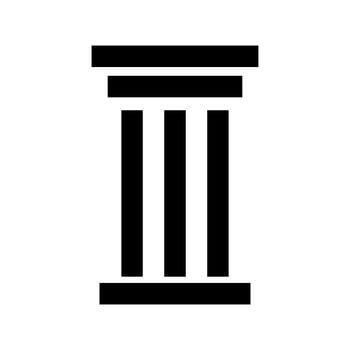 Pillar silhouette icon. Column. vector