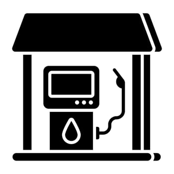 Premium download icon of petrol pump vector
