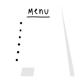 minimal cafe sign png