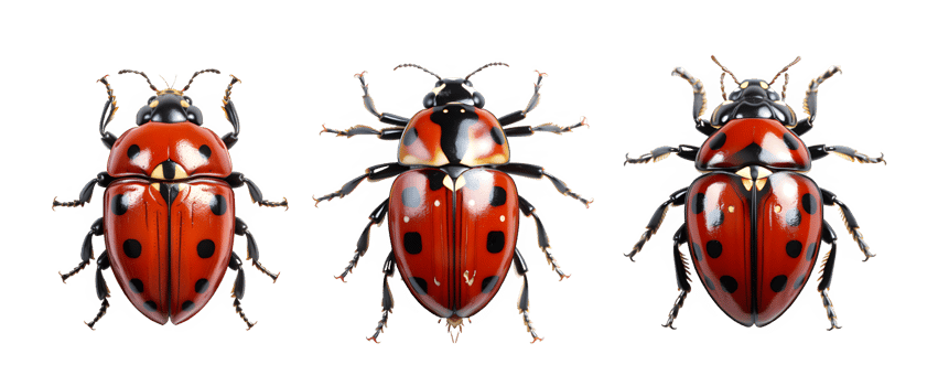 ladybug isolated on transparent background ,lady bug isolated clip art ,generative ai png