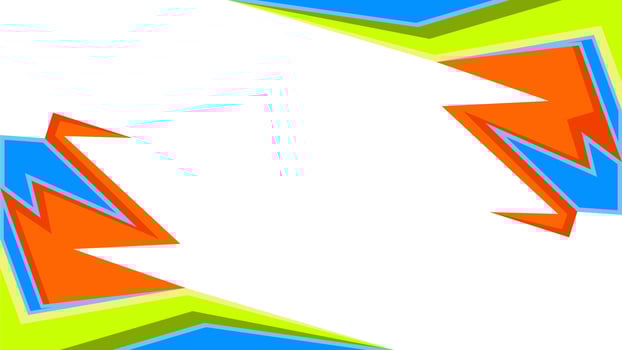 Abstract background design with sharp and colorful shapes vector