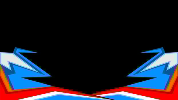 Abstract background design with sharp and colorful shapes vector