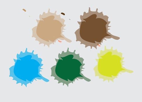 Rainbow watercolor splash background. vector illustrationnt