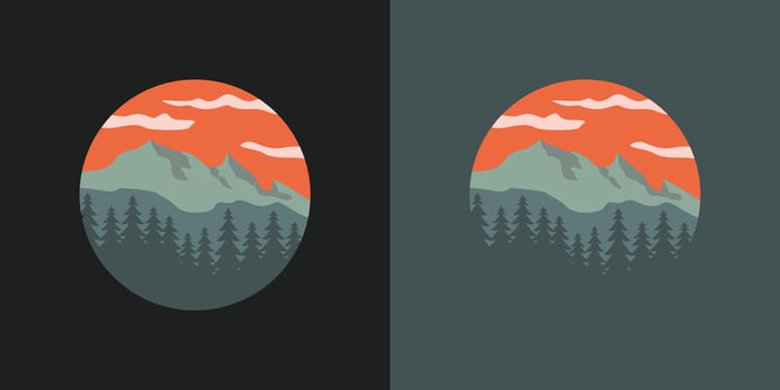 mountain logo design modern concept vector