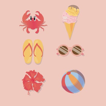 summer vector icon illustration