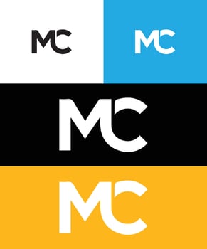 M C Font Logo vector