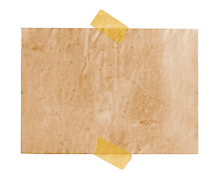 Old paper with tape copy space png