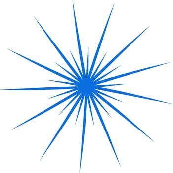 Blue color ethnic mandala patern design illustration. Perfect for logos, icons, stickers, tattoos, design elements for websites, advertisements and more. vector