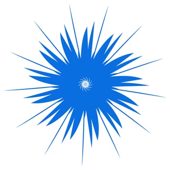 Blue color ethnic mandala patern design illustration. Perfect for logos, icons, stickers, tattoos, design elements for websites, advertisements and more. vector