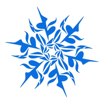 Blue color ethnic mandala patern design illustration. Perfect for logos, icons, stickers, tattoos, design elements for websites, advertisements and more. vector