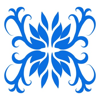 Blue color ethnic mandala patern design illustration. Perfect for logos, icons, stickers, tattoos, design elements for websites, advertisements and more. vector