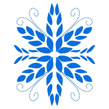 Blue color ethnic mandala patern design illustration. Perfect for logos, icons, stickers, tattoos, design elements for websites, advertisements and more. vector