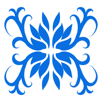 Blue color ethnic mandala patern design illustration. Perfect for logos, icons, stickers, tattoos, design elements for websites, advertisements and more. png