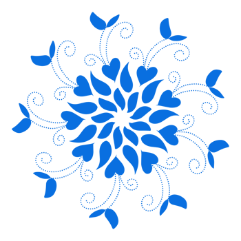 Blue color ethnic mandala patern design illustration. Perfect for logos, icons, stickers, tattoos, design elements for websites, advertisements and more. png