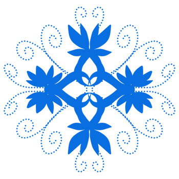 Blue color ethnic mandala patern design illustration. Perfect for logos, icons, stickers, tattoos, design elements for websites, advertisements and more. png