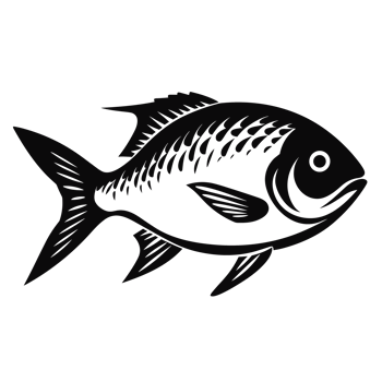 Beautiful Fish Silhouette - Generative Ai png