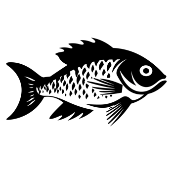 Beautiful Fish Silhouette - Generative Ai png