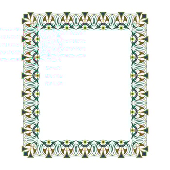Abstract frames with unique patterns and bold lines vector