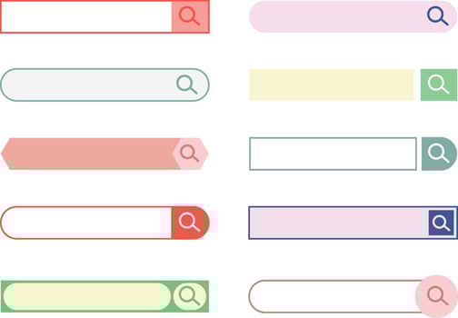 Ui Search Bar, design and website. Search Address and navigation bar icons.Vector illustration vector