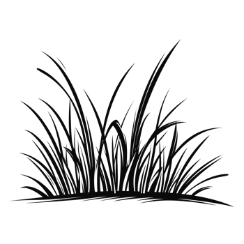 Grass Silhouette - Generative Ai png